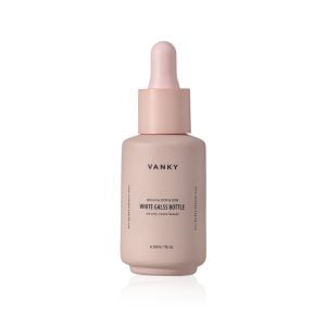 30ml High quality luxury pink white opal glass bottle with dropper