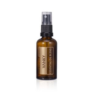 50ml Amber glass bottle with a pump