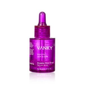 30ml Translucent purple glass bottle with dropper