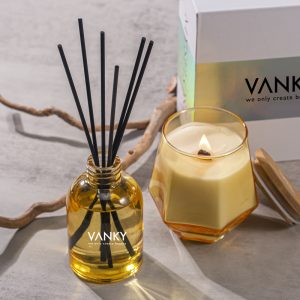 Empty Decorative Fragrance Perfume Glass Reed Diffuser Bottle