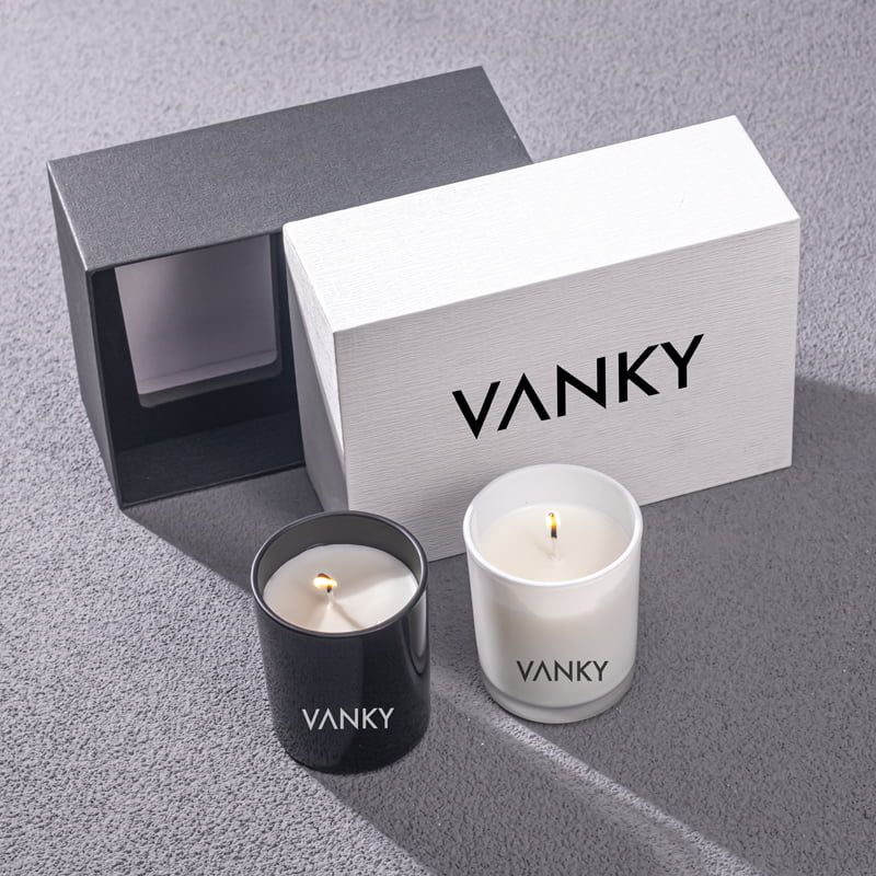 Custom Aroma Private label Wax Candles White Ceramic Scented Candle