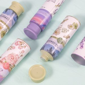 Customized flip cap ABL tube packaging with elegant patterns