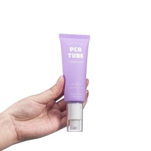 50ml Customized purple PCR soft tube packaging with airless pump