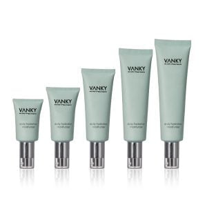 Customized tube packaging with foil applied airless pump
