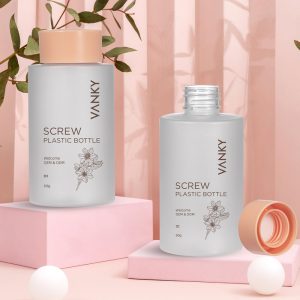 60g frosted screw customizable plastic bottle