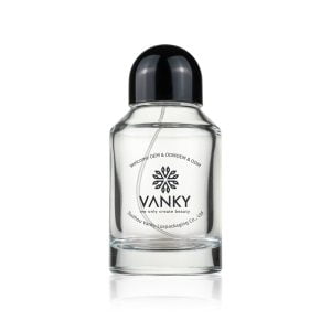 50ml Round Shape Glass Perfume With A Ball Shape Cap