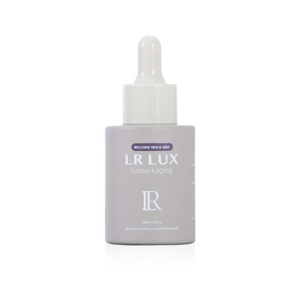 Custom 30ml glass bottle with dropper