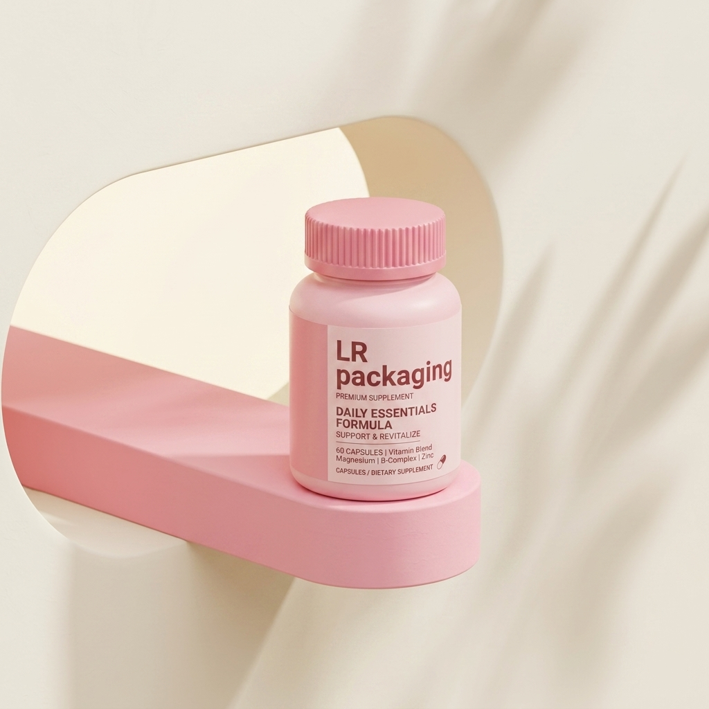 100ML HDPE Vitamin Bottle for Tablets and Capsules with CR Cap