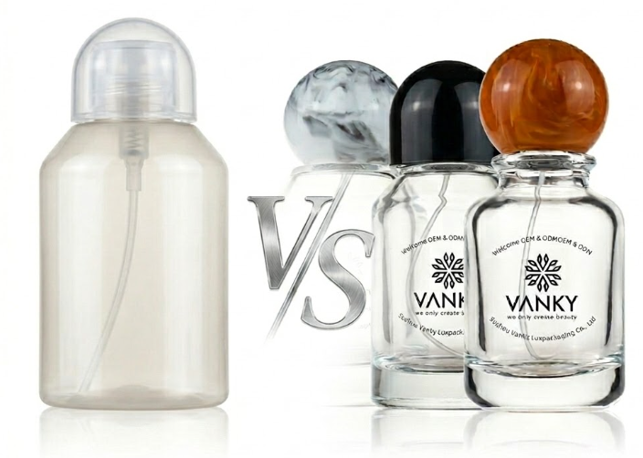 Plastic Perfume Bottle and Glass Perfume Bottle